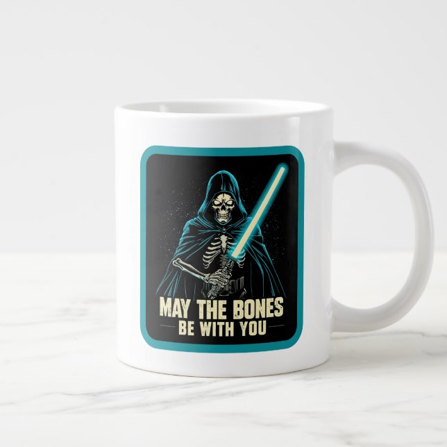Mögen die Knochen bei dir sein Skelettkämpfer Jumbo-Tasse (Rechts)