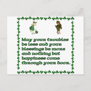 Mögen Ihre Probleme kleiner sein Postkarte