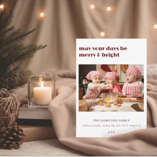 Mögen Ihre Tage frohe und helle Weihnachtskarte se Einladung
