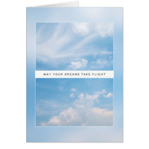 Mögen Ihre Träume fliegen - Cloud Birthday Card