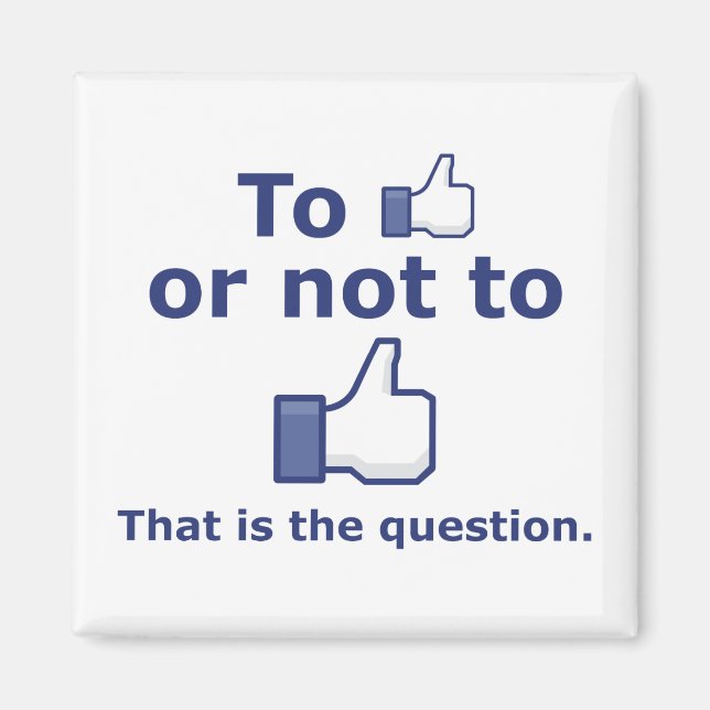 Mögen oder nicht mögen magnet (Vorne)