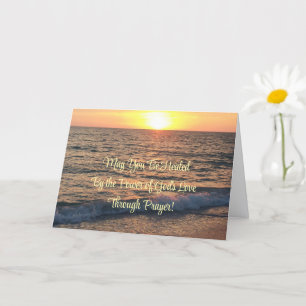 Mögen Sie durch den Power der Liebe Gottes geheilt Karte