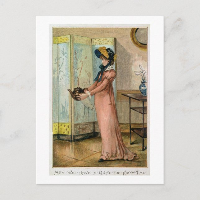 Mögen Sie eine ziemlich zu glückliche Zeit haben,  Postkarte (Vorderseite)
