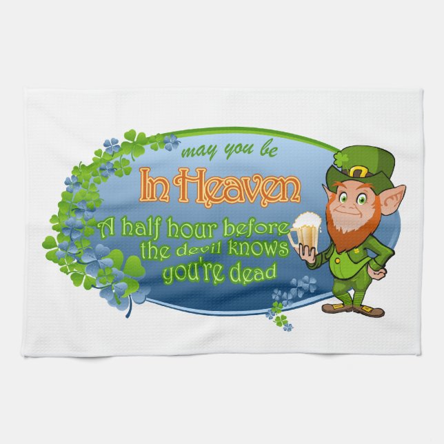 Mögen Sie im Himmel (Ver 2) sein Handtuch (Horizontal)