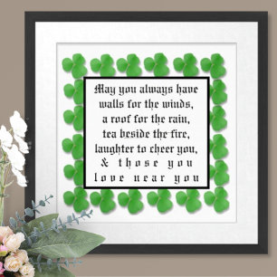 Mögen Sie immer Wände für den Wind haben, Poster