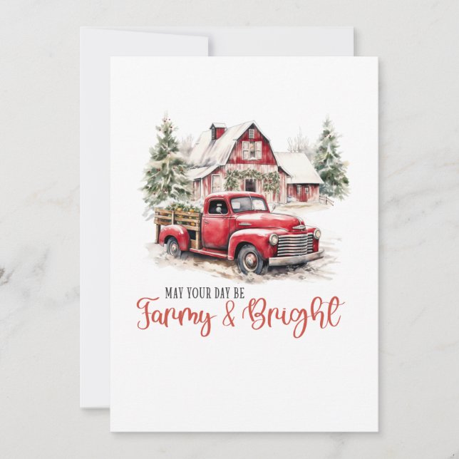 Mögen Sie Weihnachten froh und hell sein? Einladung (Vorderseite)