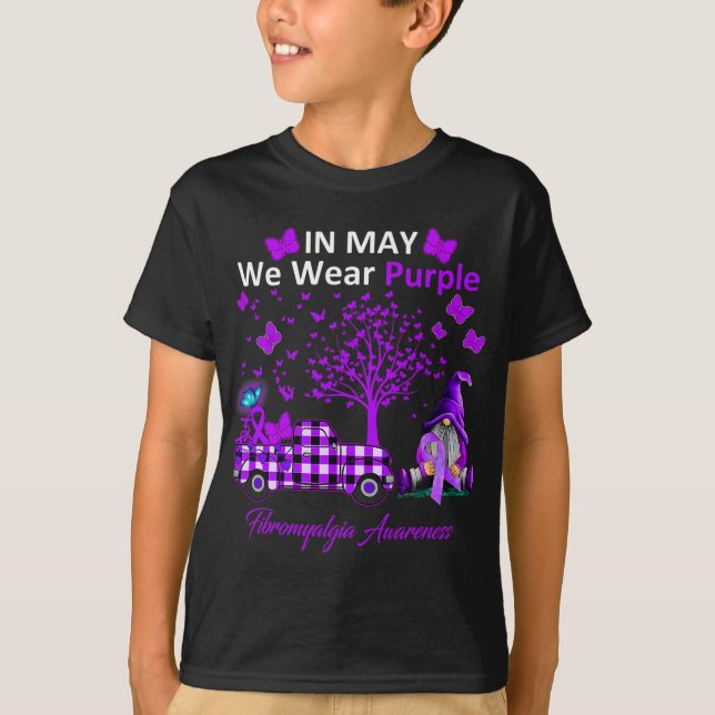 Mögen wir Lila Fibromyalgie-Aufklärungsgeschenke t T-Shirt (Vorderseite)