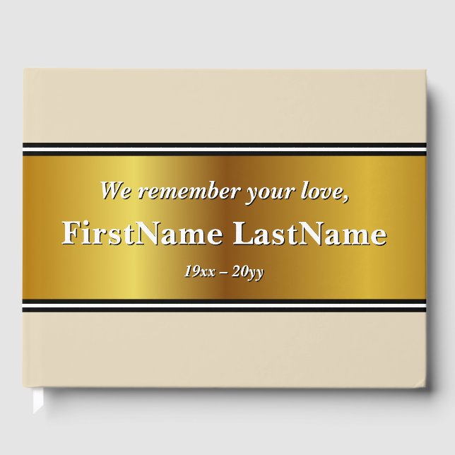 Mögliche und einfache Erinnerungen Gästebuch (Vorderseite)