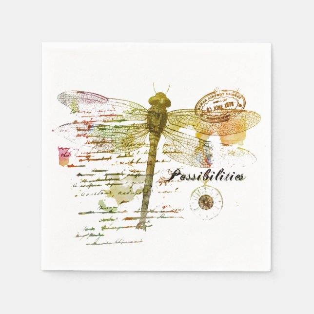 Möglichkeiten der Libelle Serviette (Vorderseite)