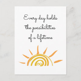 Möglichkeiten einer Lebensdauer Postkarte