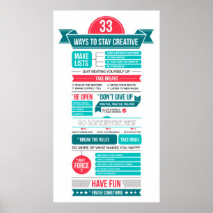 Möglichkeiten, kreativ bleibe poster