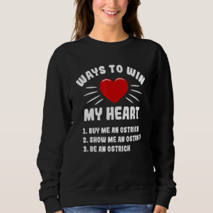Möglichkeiten, mein Herz zu gewinnen Strauß Tier M Sweatshirt