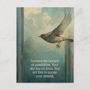 Möglichkeiten nutzen postkarte