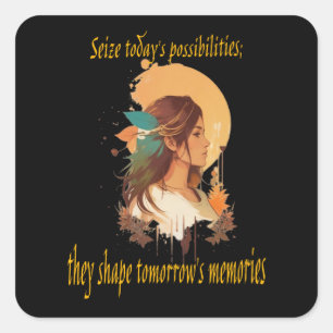 Möglichkeiten Quadratischer Aufkleber