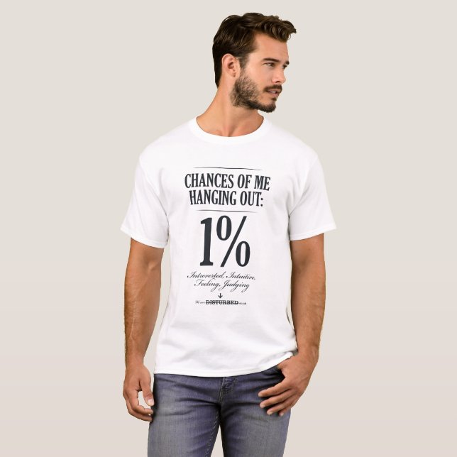 Möglichkeiten von mir heraus hängend: 1% T-Shirt (Vorne ganz)