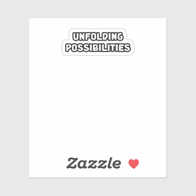 Möglichkeiten zur Entfaltung Aufkleber (Blatt)