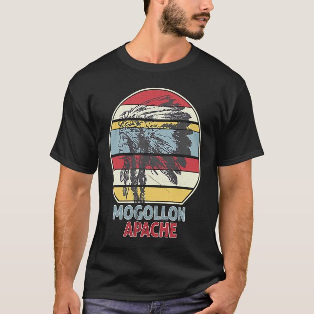 MOGOLLON APACHE Tribe Native Mexican Retro T-Shirt (Vorderseite)