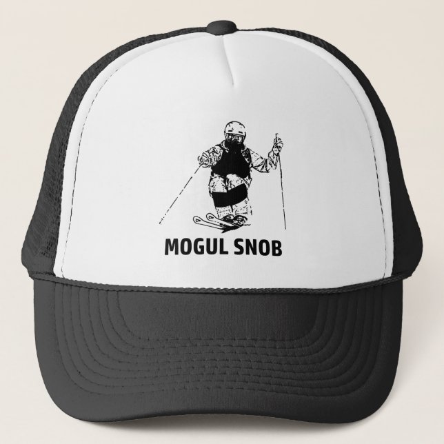 Mogul Skiing Snob Truckerkappe (Vorderseite)