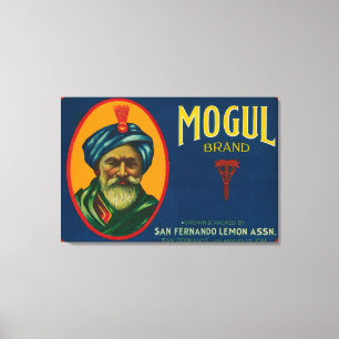 Mogul-Zitrone LabelSan Fernando, CA Leinwanddruck