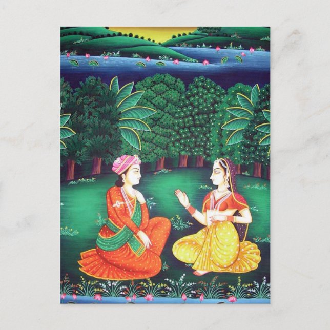Mogulkunst Postkarte (Vorderseite)