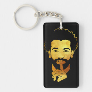 Mohamed Salah, der ägyptische Fußballkönig Schlüsselanhänger