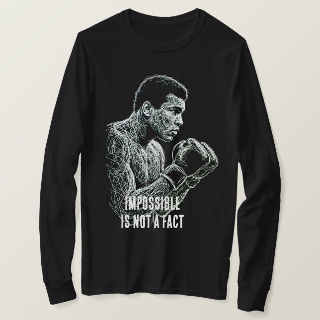 Mohammad Ali - Fügen Sie Ihren Text ein  T-Shirt (Design vorne)