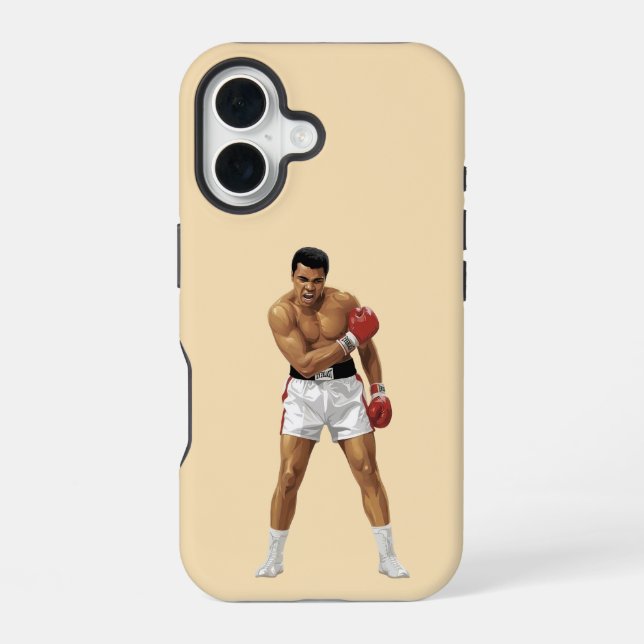 Mohammad Ali  iPhone 16 Hülle (Rückseite)