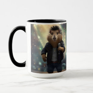 "Mohawk Capybara: Rockin' der Fluss!" Tasse