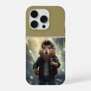 "Mohawk Capybara: Rockt den Fluss!" iPhone 15 Pro Hülle