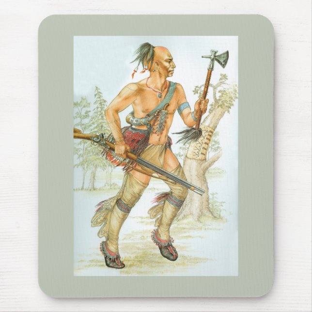 Mohawk-Krieger Mousepad (Vorne)
