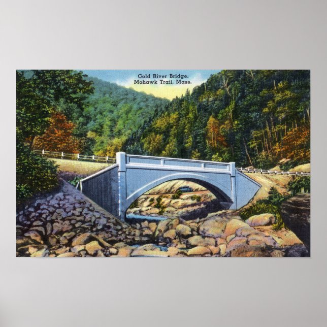 Mohawk-Pfad Aussicht auf die kalte Brücke Poster (Vorne)