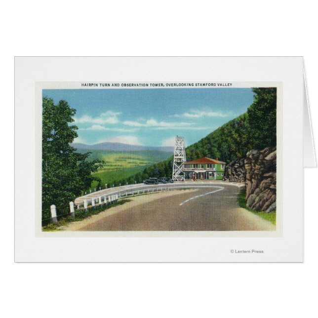 Mohawk Trail Hairpin Turn & Observation Tower (Vorderseite (Horizontal))