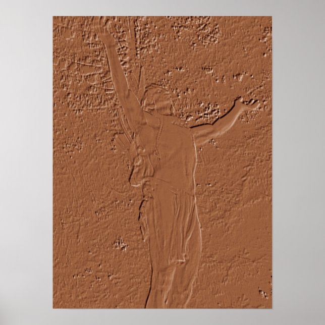 Mohawk Trail Statue Poster (Vorne)