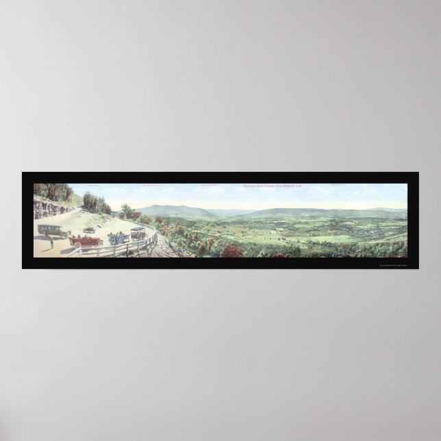Mohawk Trail Turn MA Foto 1921 Poster (Vorne)