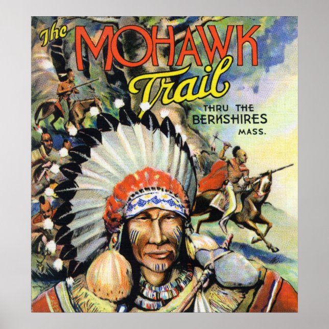 Mohawk Trail, View of Mohawk Indians Poster (Vorne)