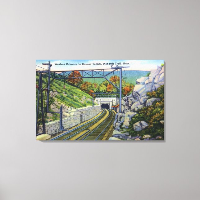 Mohawk Wanderweg Aussicht W. Eintritt nach Hoosac Leinwanddruck (Vorderseite)