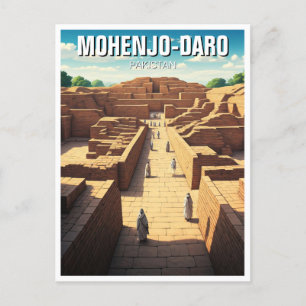 Mohenjo-Daro Pakistan Reisen Postkarte