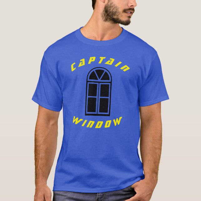 MOHF | Captain Window - Deep Royal2: Unisex   T-Shirt (Vorderseite)