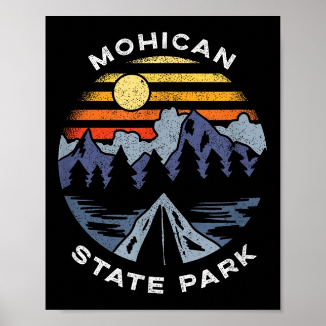 Mohican State Park Ohio Wald Camping Urlaub  Poster (Vorne)