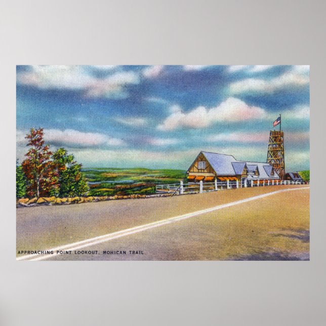 Mohican Trail Annäherung Point Lookout Szene Poster (Vorne)