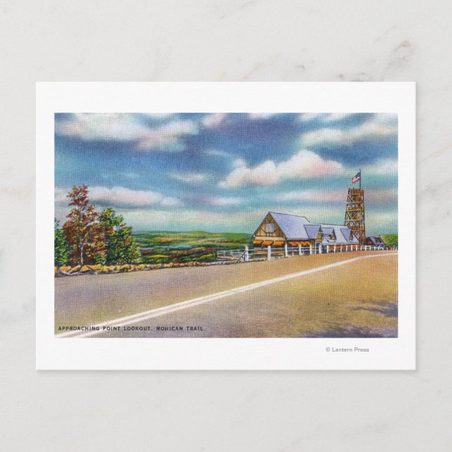 Mohican Trail Annäherung Point Lookout Szene Postkarte (Vorderseite)