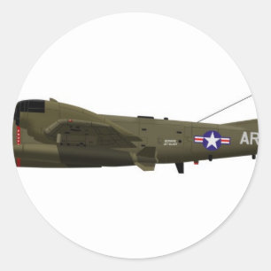 Mohikaner Grummans OV-1 Runder Aufkleber