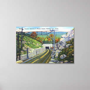 Mohikaner-Hinteransicht von W. Entrance zu Hoosac Leinwanddruck