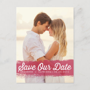 MOHN AQUARELL SPLASH   SAVE THE DATE POSTKARTE