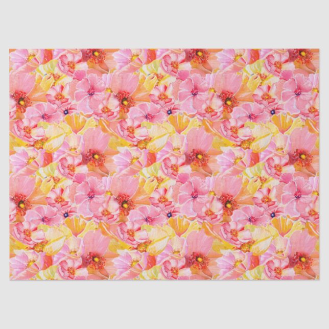 Mohn auf Mohn-Seidenpapier Seidenpapier (Vorderseite)