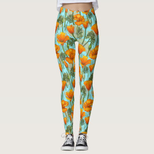 Mohn aus Kalifornien Leggings