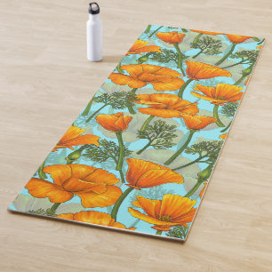 Mohn aus Kalifornien Yogamatte