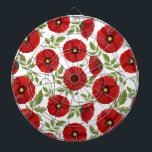 Mohn blüht fröhlich Sommer Blume Dartscheibe<br><div class="desc">Mohnblüte Blume blühen fröhlich Feder und Sommer Vektor nahtlos wiederholen Textil / Stoff Muster Abbildung. Original Grafik Copyright BluedarkArt The ChameleonArt.</div>