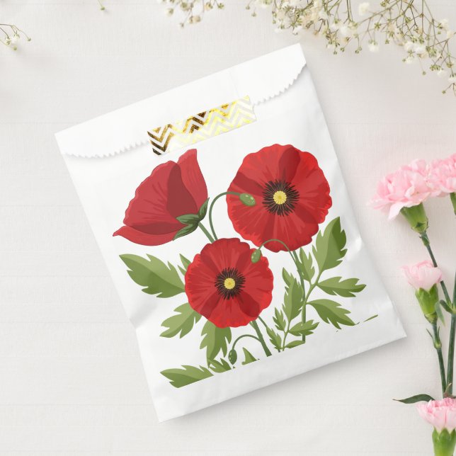 Mohn blüht fröhlich Sommer Blume Geschenktütchen (Versiegelt)
