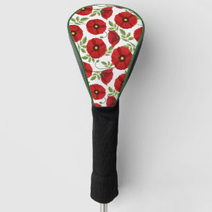 Mohn blüht fröhlich Sommer Blume Golf Headcover